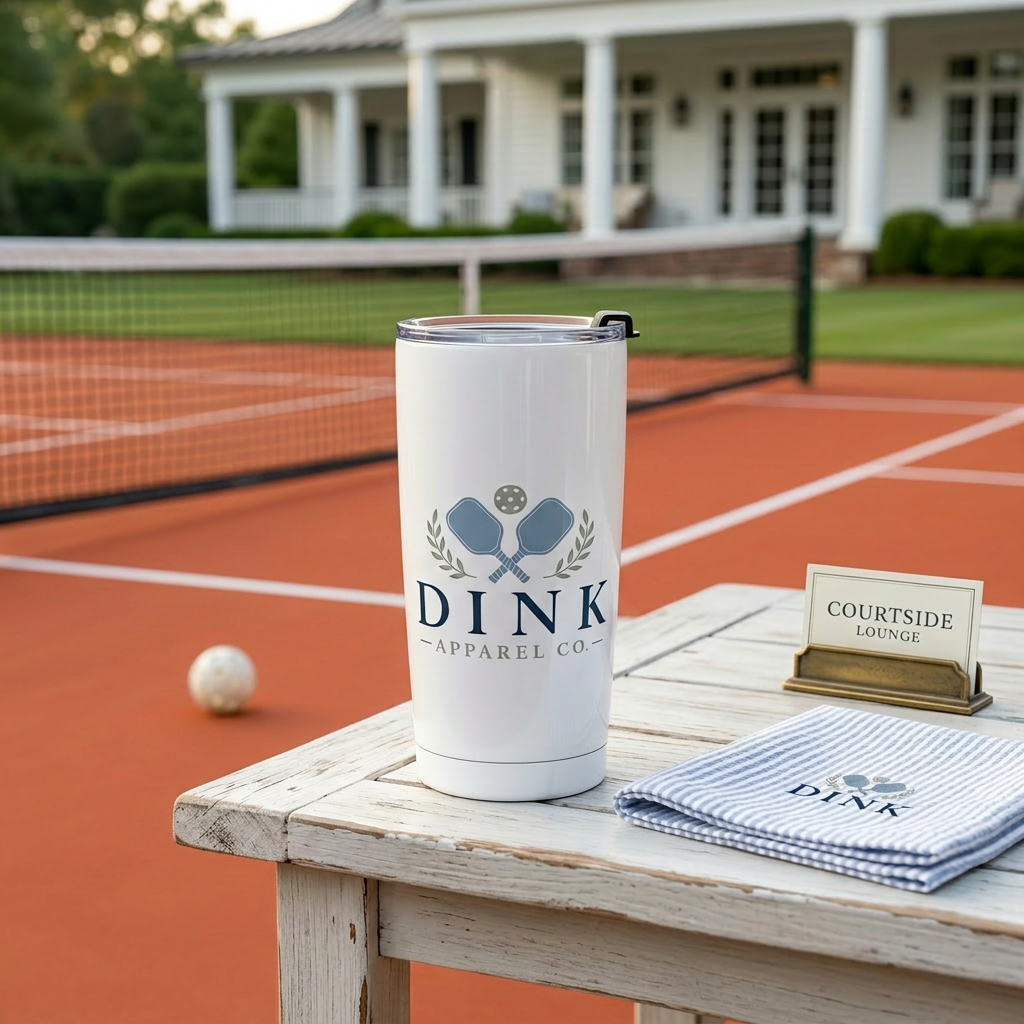 Dink Apparel Co. Signature 20oz Stainless Steel Tumbler — For the Player Who Takes Their Hydration as Seriously as Their Dink