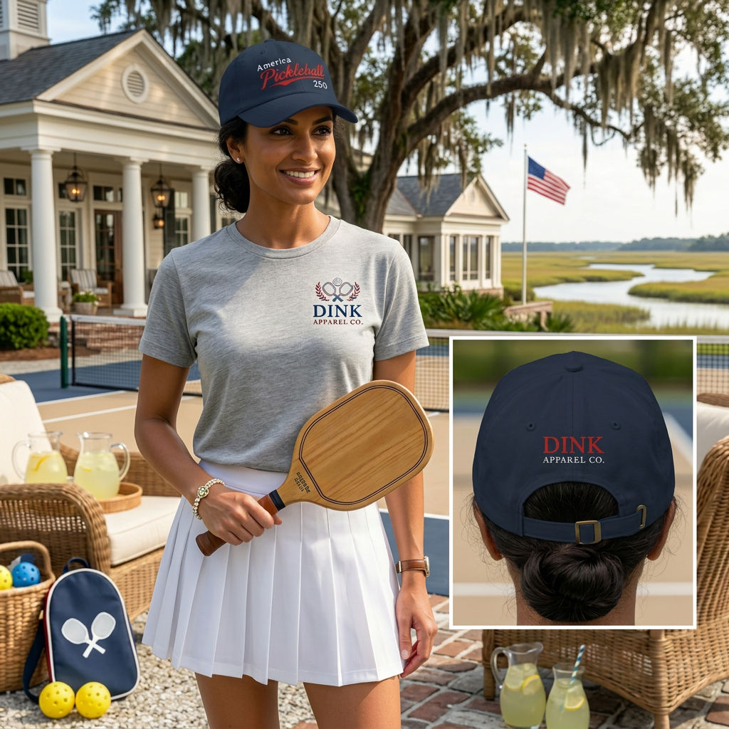America Pickleball 250 Embroidered Dad Hat — Classic. Patriotic. Court Ready.