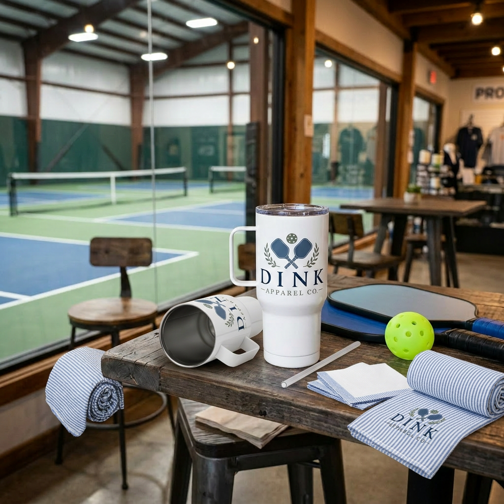 Dink Apparel Co. | The Morning Dink Signature Travel Mug — Fueled by Coffee, Driven by Dinks