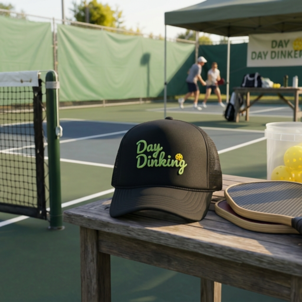 Day Dinking Trucker Hat — For Those Who Master the Kitchen (Both of Them)