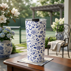 Blue Willow Pickleball Floral 20oz Stainless Steel Tumbler — Fine China Energy, Court-Ready Soul