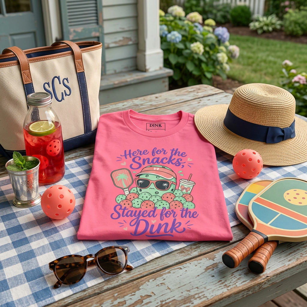 Here for the Snacks, Stayed for the Dink Tee — The Honest Pickleball Confession
