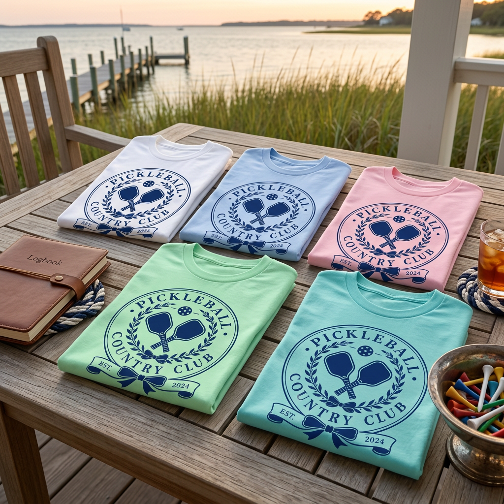 Pickleball Country Club Tee Est. 2024 — No Waitlist, No Dress Code, Just Dinks and Good Company