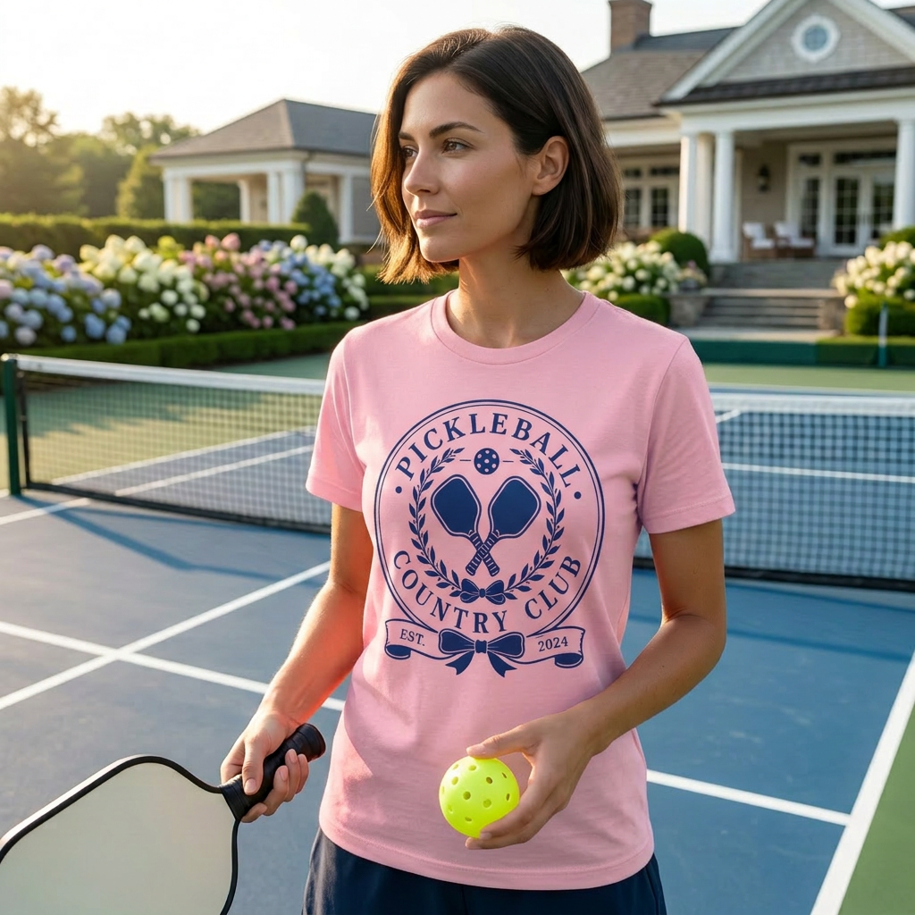 Pickleball Country Club Tee Est. 2024 — No Waitlist, No Dress Code, Just Dinks and Good Company