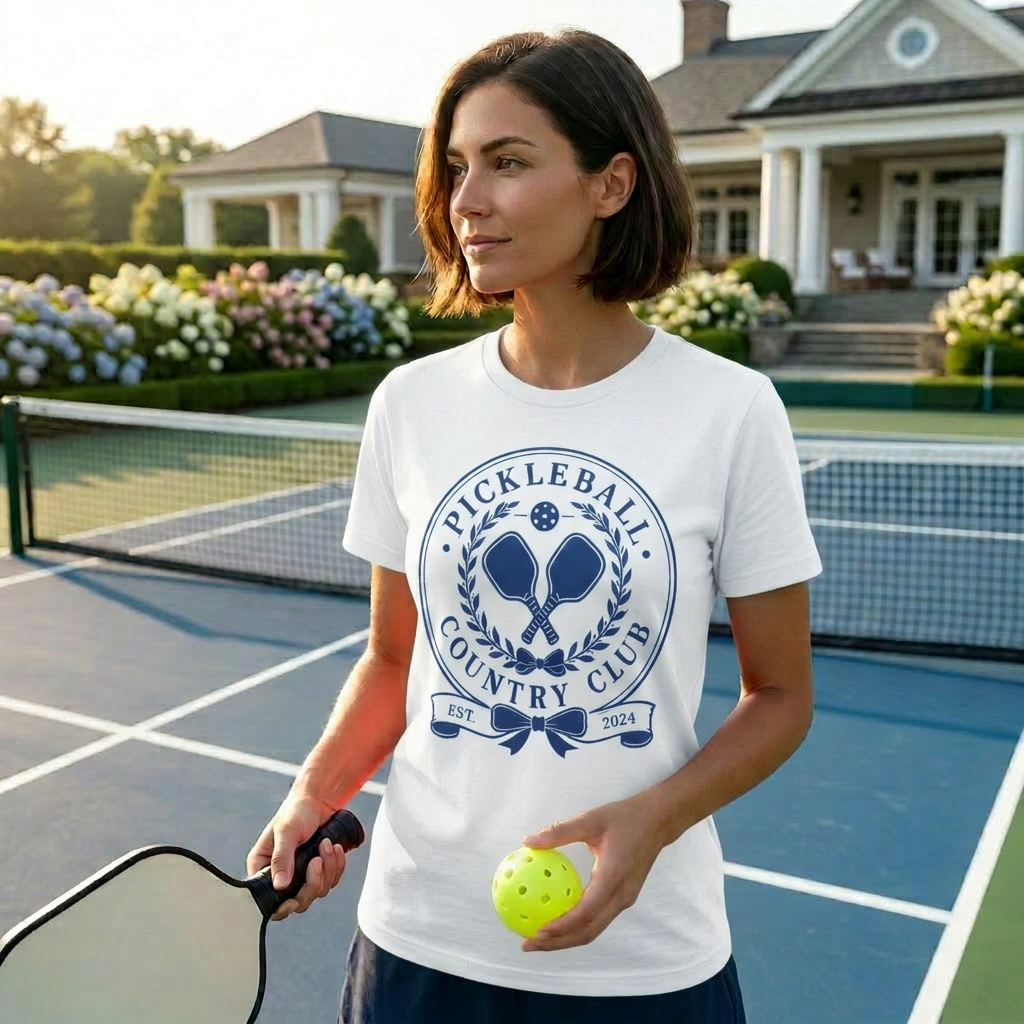 Pickleball Country Club Tee Est. 2024 — No Waitlist, No Dress Code, Just Dinks and Good Company