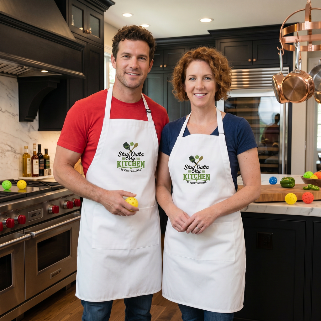 Stay Outta My Kitchen Apron — The Only Rule That Applies at the Net AND at the Stove