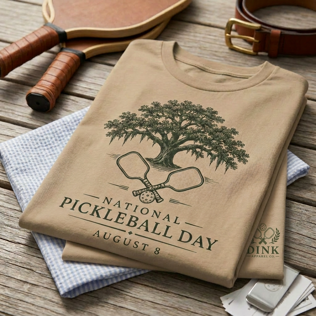National Pickleball Day Tee — August 8 | Rooted in the Game