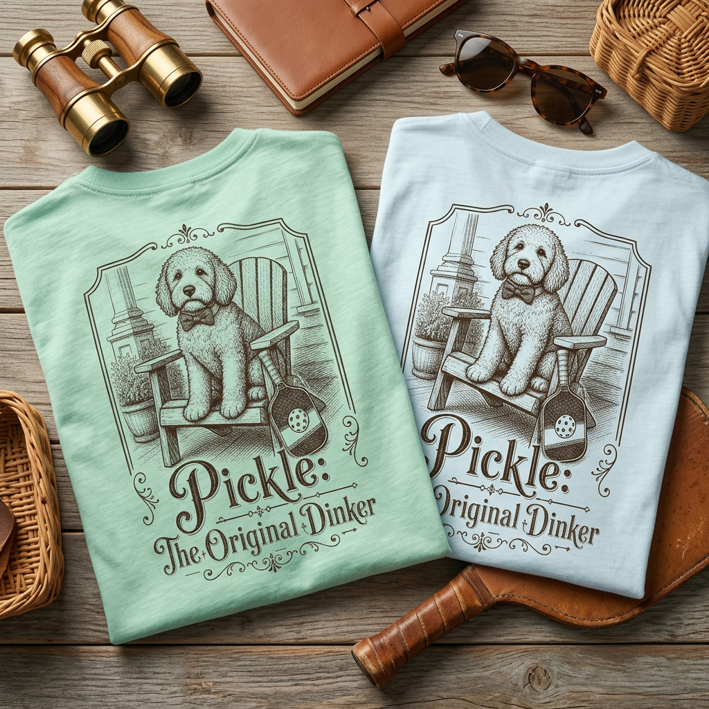 Pickle: The Original Dinker Tee — The Legend. The Myth. The Very Good Boy.