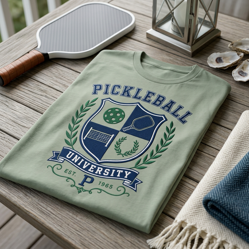 Pickleball University Tee — Est. 1965, Still Accepting Applications