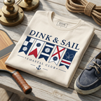 Dink & Sail Tee — For the Player Who Rules the Court and Commands the Water