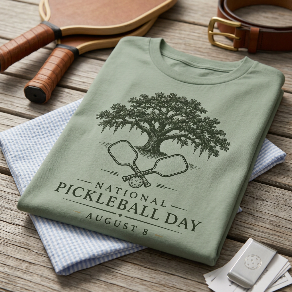 National Pickleball Day Tee — August 8 | Rooted in the Game