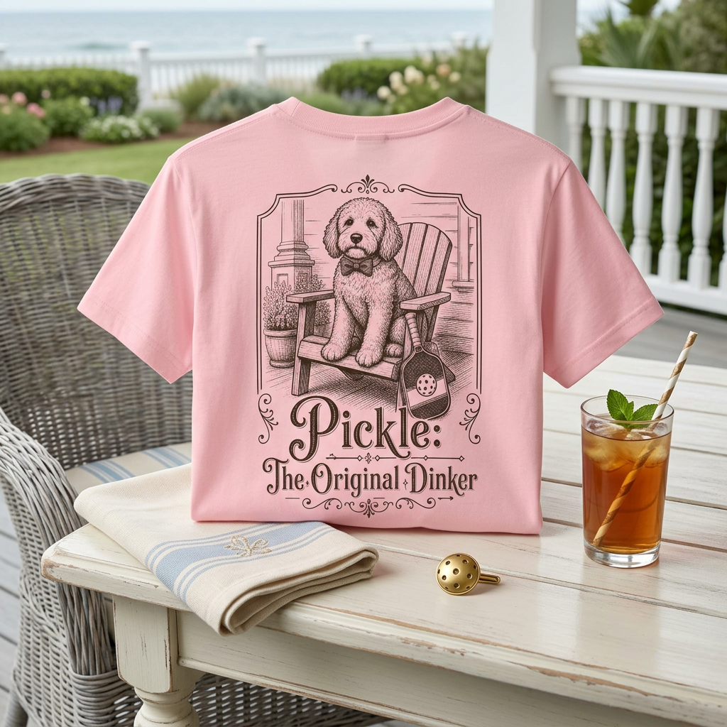 Pickle: The Original Dinker Tee — The Legend. The Myth. The Very Good Boy.