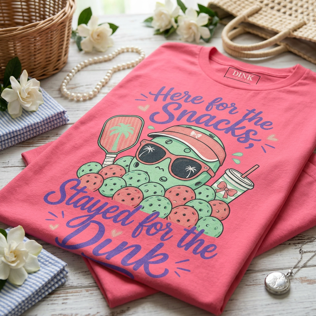Here for the Snacks, Stayed for the Dink Tee — The Honest Pickleball Confession