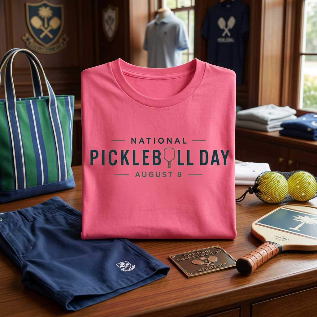 National Pickleball Day Tee — August 8 | Bold, Clean, No Notes