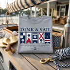 Dink & Sail Tee — For the Player Who Rules the Court and Commands the Water