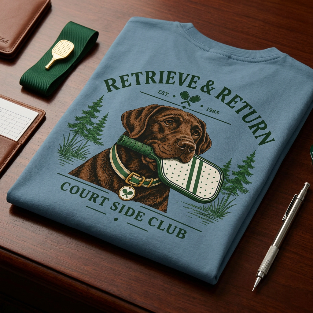 Retrieve & Return Tee — Court Side Club, Est. 1965