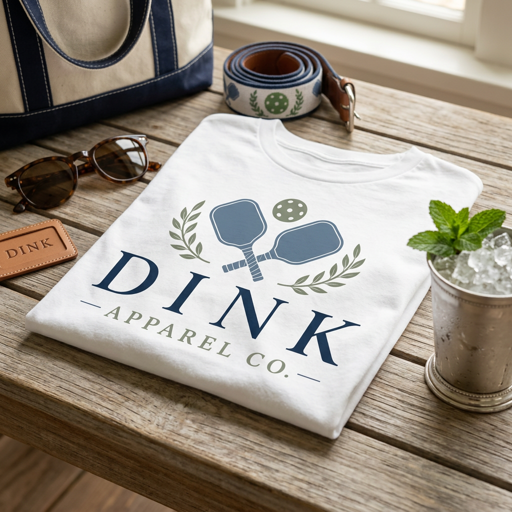 Dink Apparel Co. Signature Crest Tee — The Original. The Only.