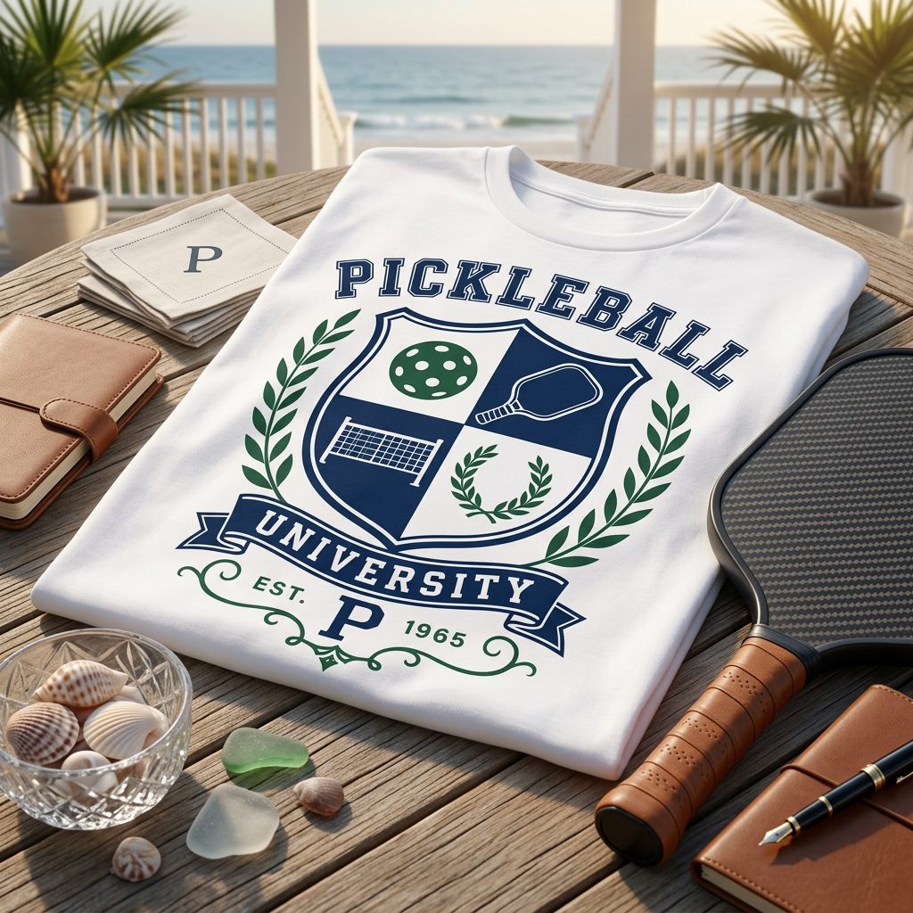 Pickleball University Tee — Est. 1965, Still Accepting Applications