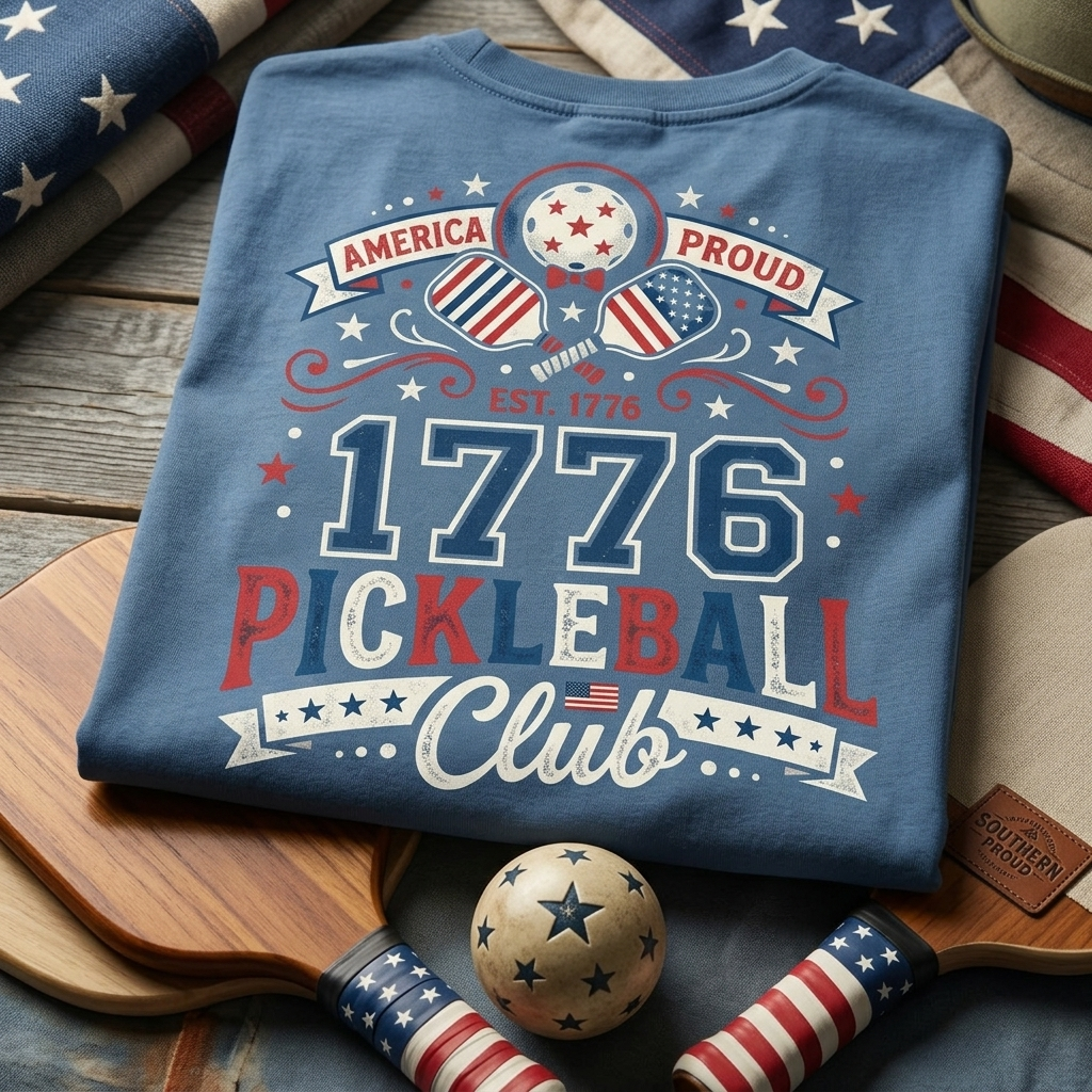 1776 Pickleball Club Tee — America Proud | Est. 1776
