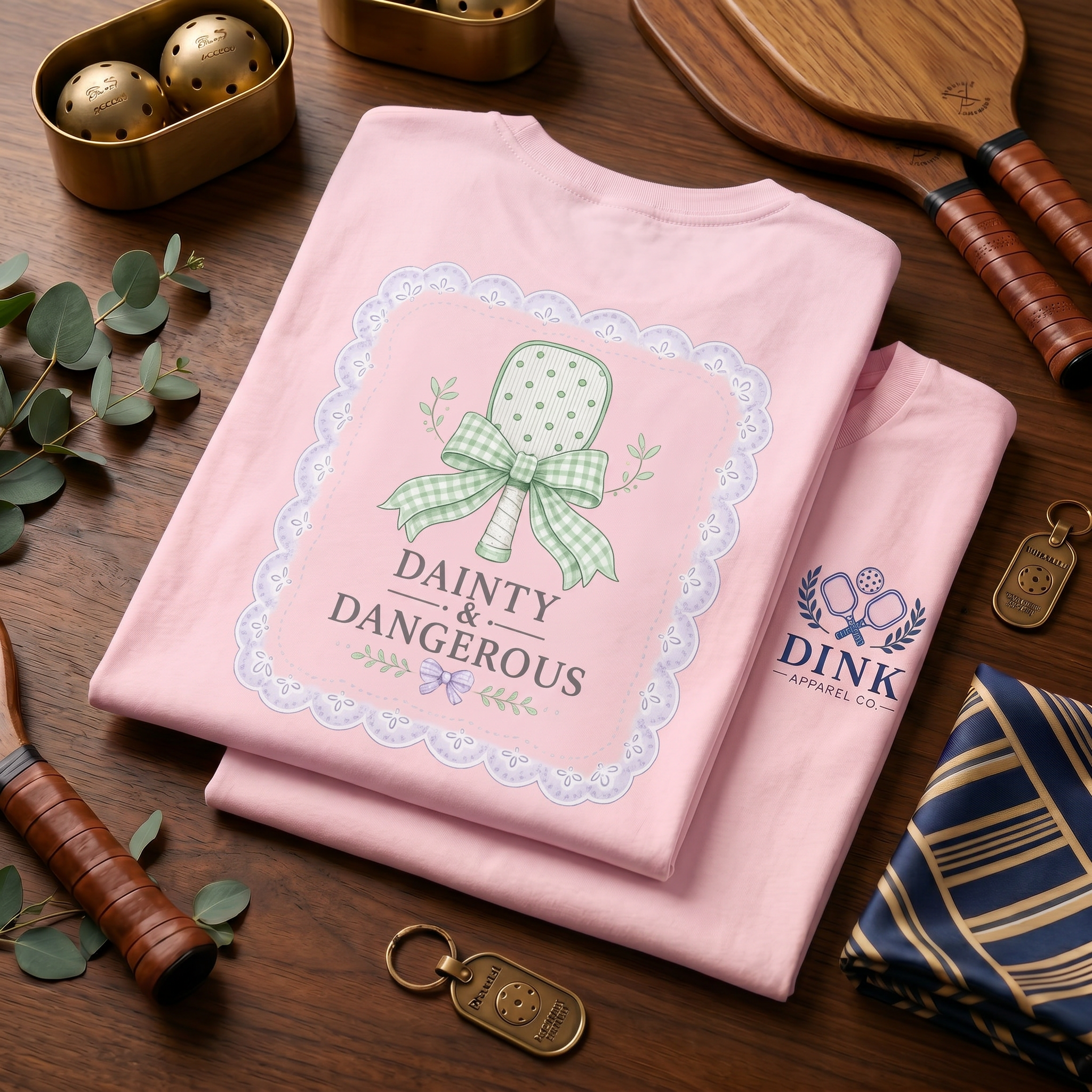 Dainty & Dangerous Tee — Pretty Paddle, Deadly Dink