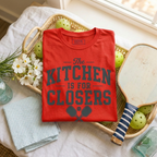 The Kitchen Is For Closers Tee — Show Up, Dink Down, Walk Away