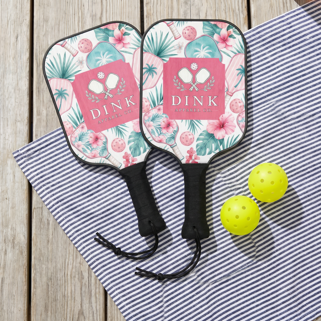 Dink Apparel Co. Signature Paddle Set — Tropical Edition