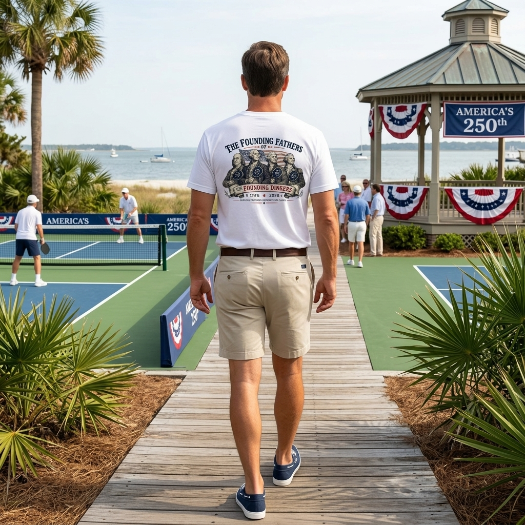 The Founding Dinkers Tee — 1776–2026 | Serving Freedom, Dinking for Glory