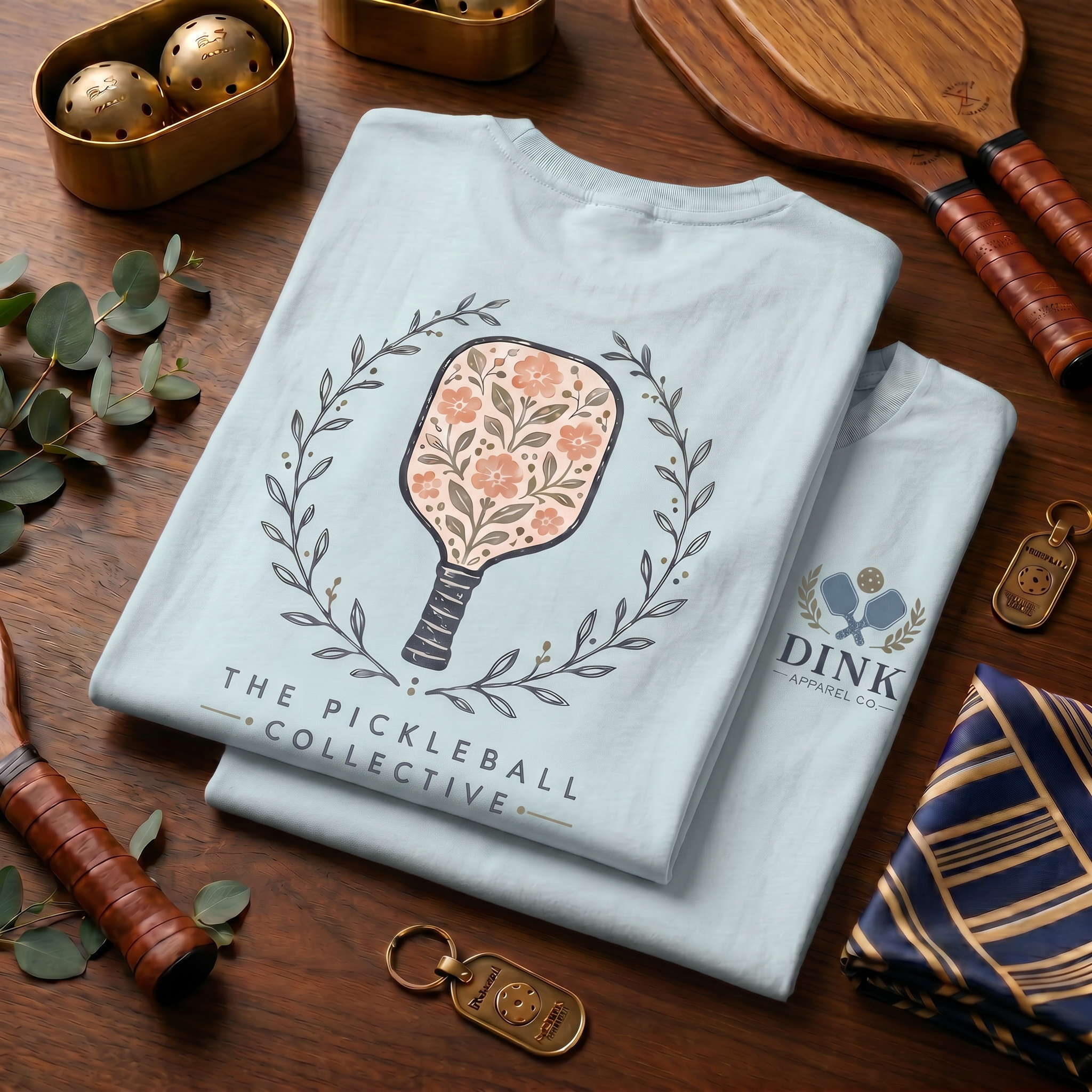The Pickleball Collective Tee — Where Florals Meet the Kitchen Line