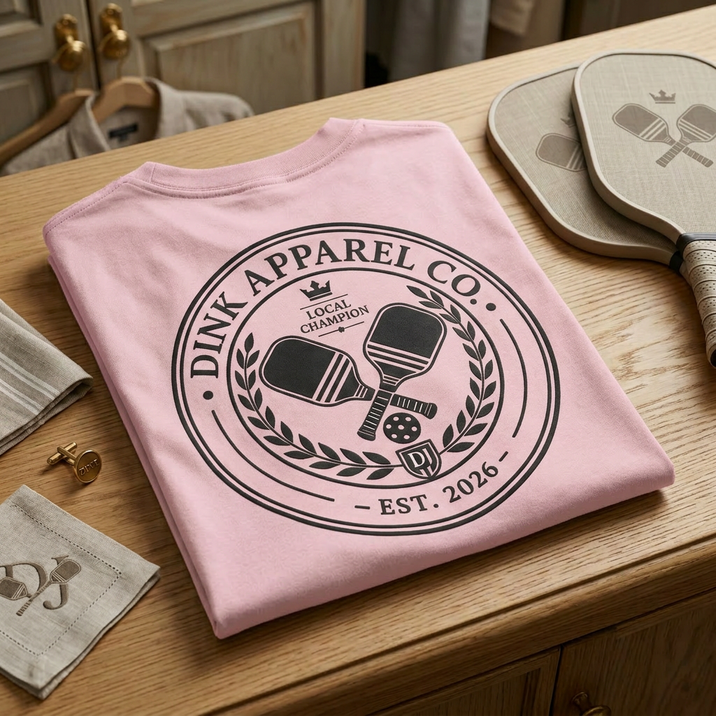 Dink Apparel Co. Local Champion Tee — Established 2026, Unbothered Ever Since