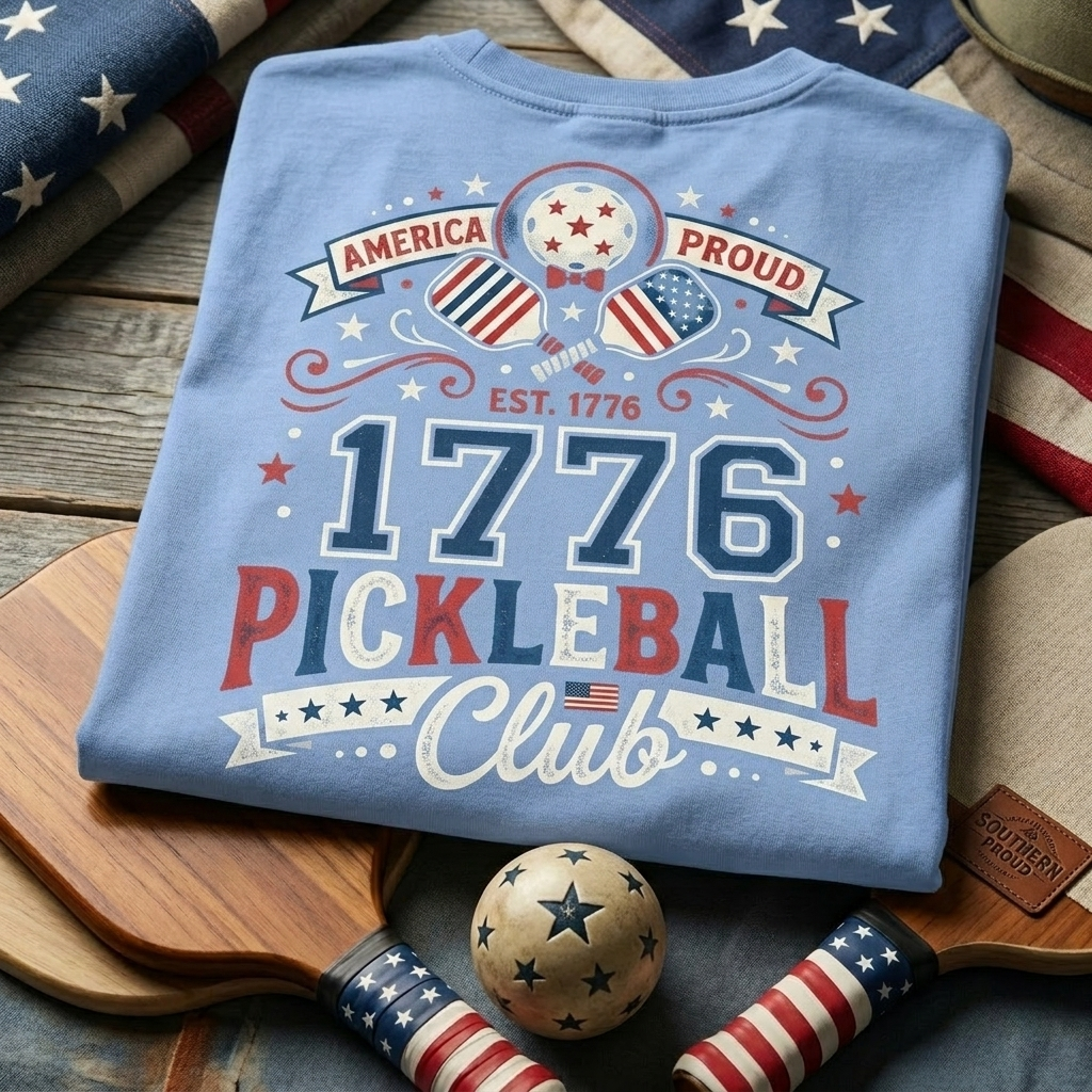 1776 Pickleball Club Tee — America Proud | Est. 1776