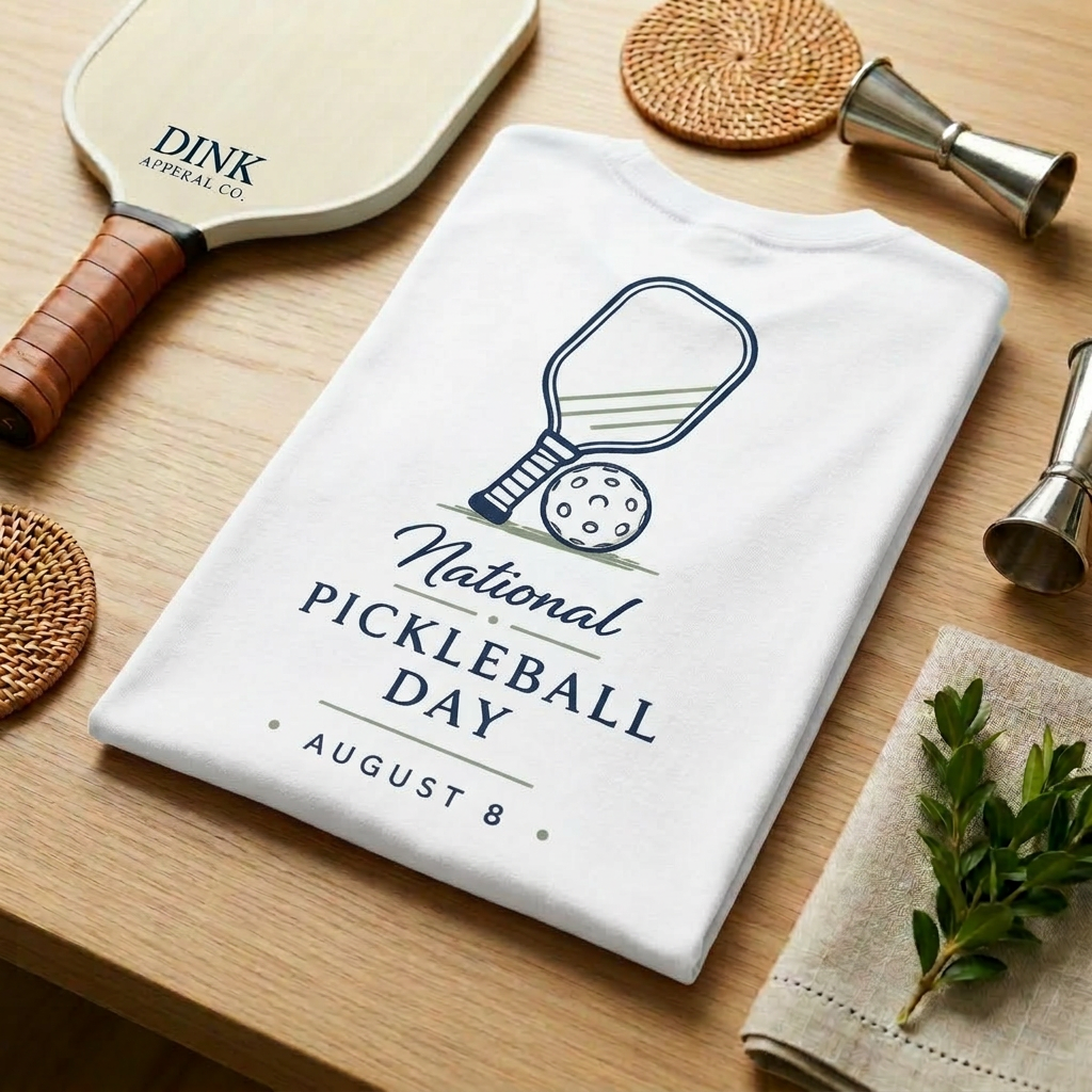 National Pickleball Day Tee — August 8 | Clean Lines, Big Holiday Energy