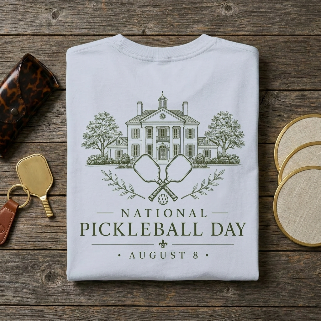 National Pickleball Day Tee — August 8 | The Estate Edition
