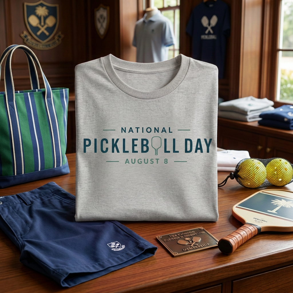 National Pickleball Day Tee — August 8 | Bold, Clean, No Notes
