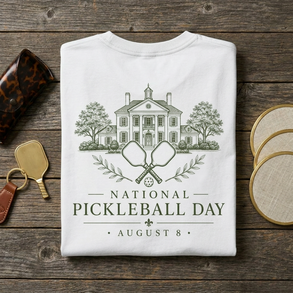 National Pickleball Day Tee — August 8 | The Estate Edition