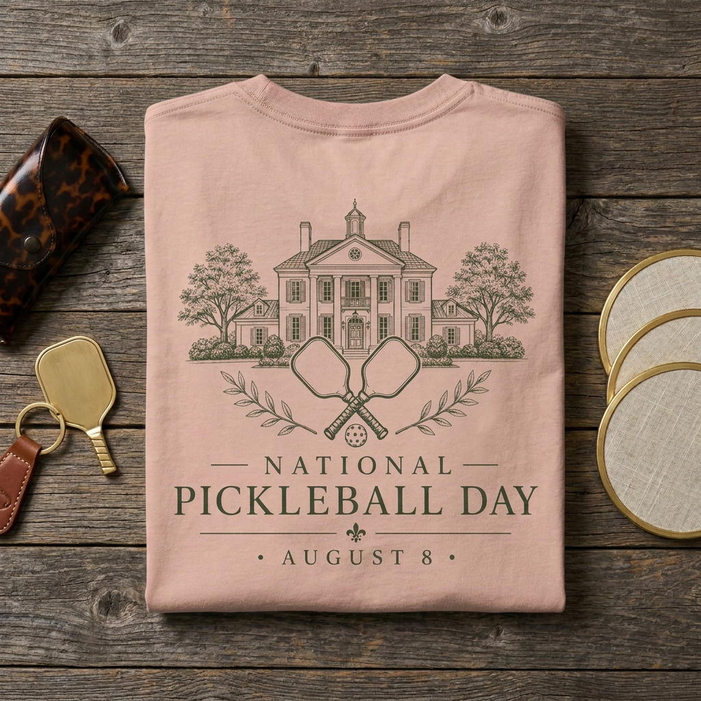 National Pickleball Day Tee — August 8 | The Estate Edition