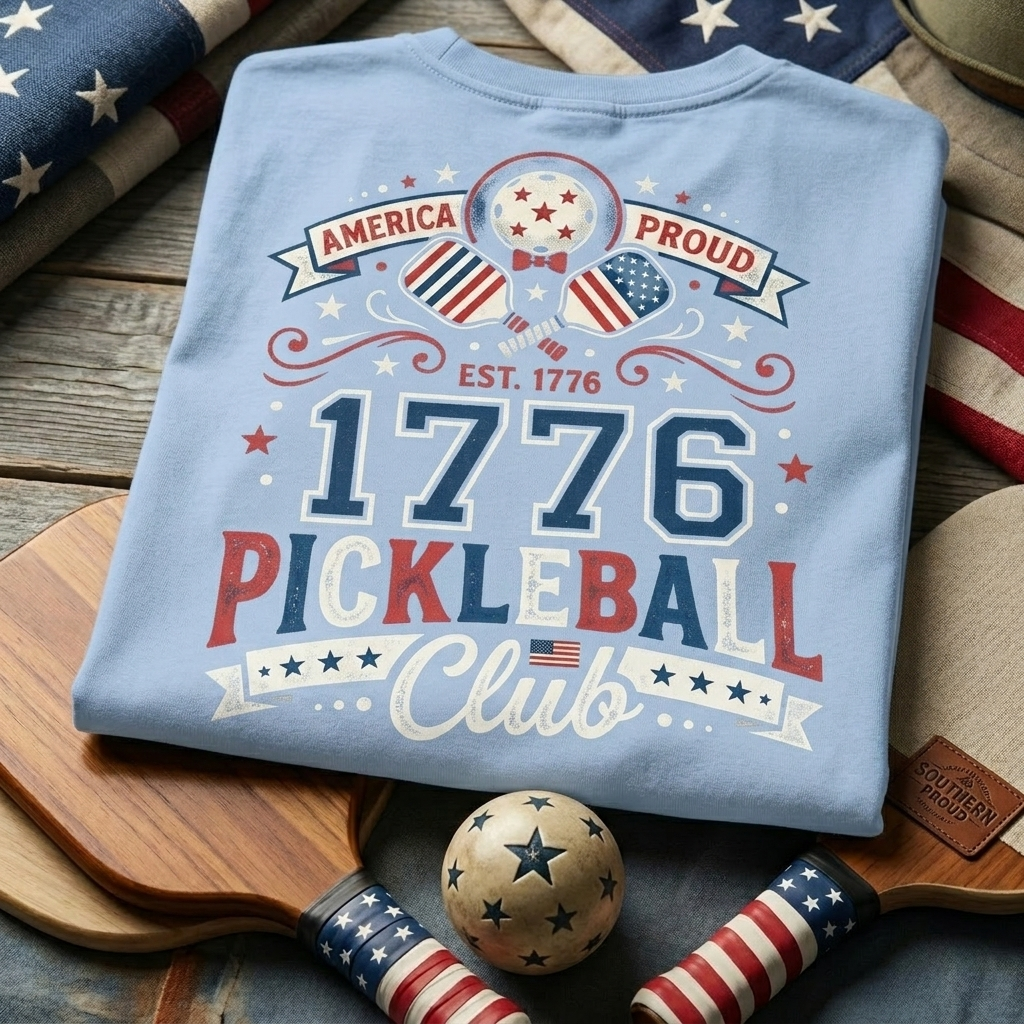1776 Pickleball Club Tee — America Proud | Est. 1776