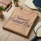 National Pickleball Day Tee — August 8 | Script Edition