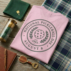 National Pickleball Day Tee — August 8 | Est. 1965, Understated and Undefeated