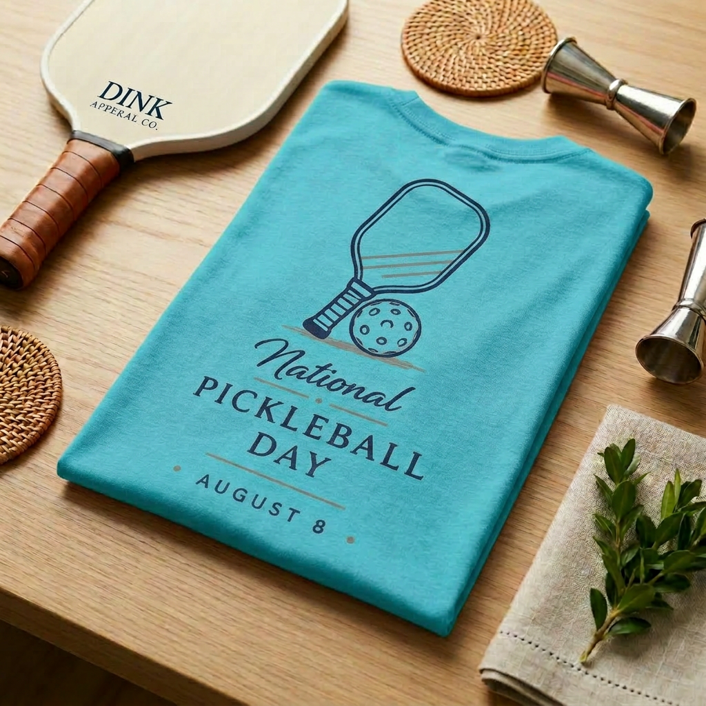 National Pickleball Day Tee — August 8 | Clean Lines, Big Holiday Energy