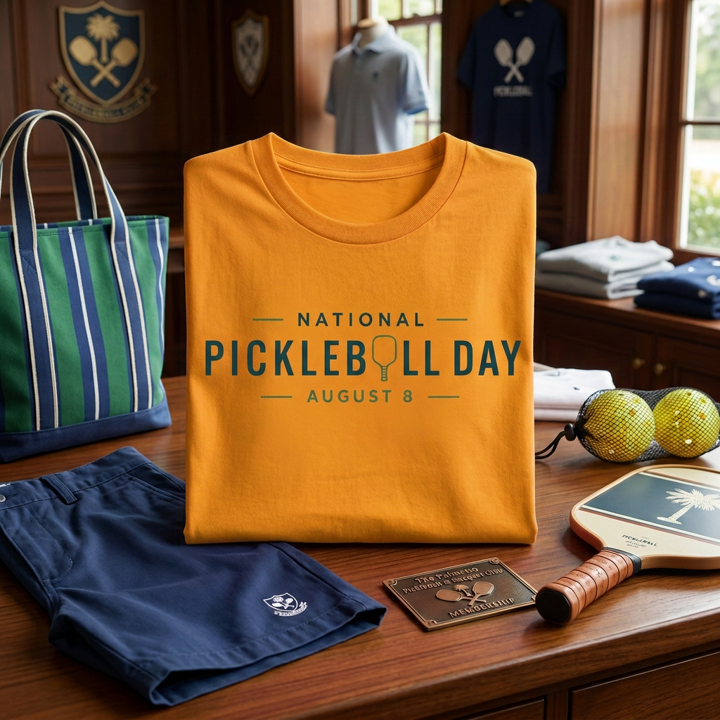 National Pickleball Day Tee — August 8 | Bold, Clean, No Notes
