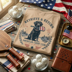 Retrieve & Return Tee — American Court Club | 250 Years of Liberty & Lobs