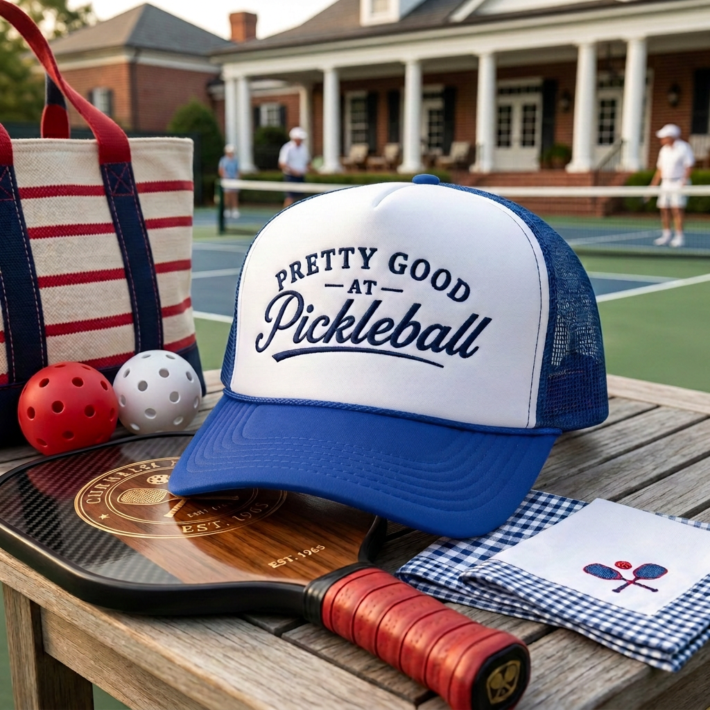 Pretty Good at Pickleball Trucker Hat — The Most Honest Hat on the Court