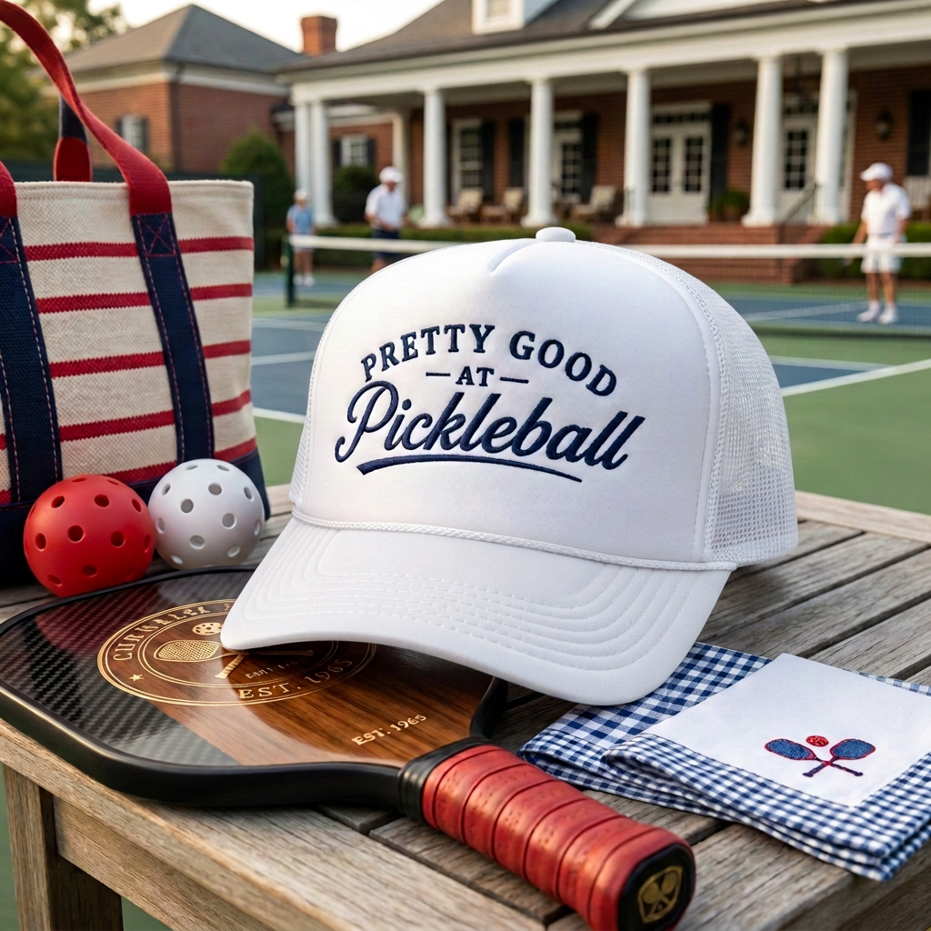 Pretty Good at Pickleball Trucker Hat — The Most Honest Hat on the Court
