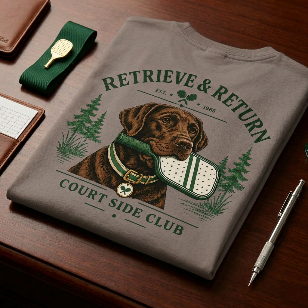 Retrieve & Return Tee — Court Side Club, Est. 1965