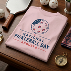 National Pickleball Day Tee — August 8 | Stars, Stripes, and the Perfect Dink