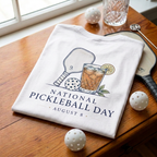 National Pickleball Day Tee — August 8 | Paddle, Ball, Sweet Tea. Priorities Perfectly Set.