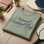 National Pickleball Day Tee — August 8 | Script Edition