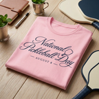 National Pickleball Day Tee — August 8 | Script Edition