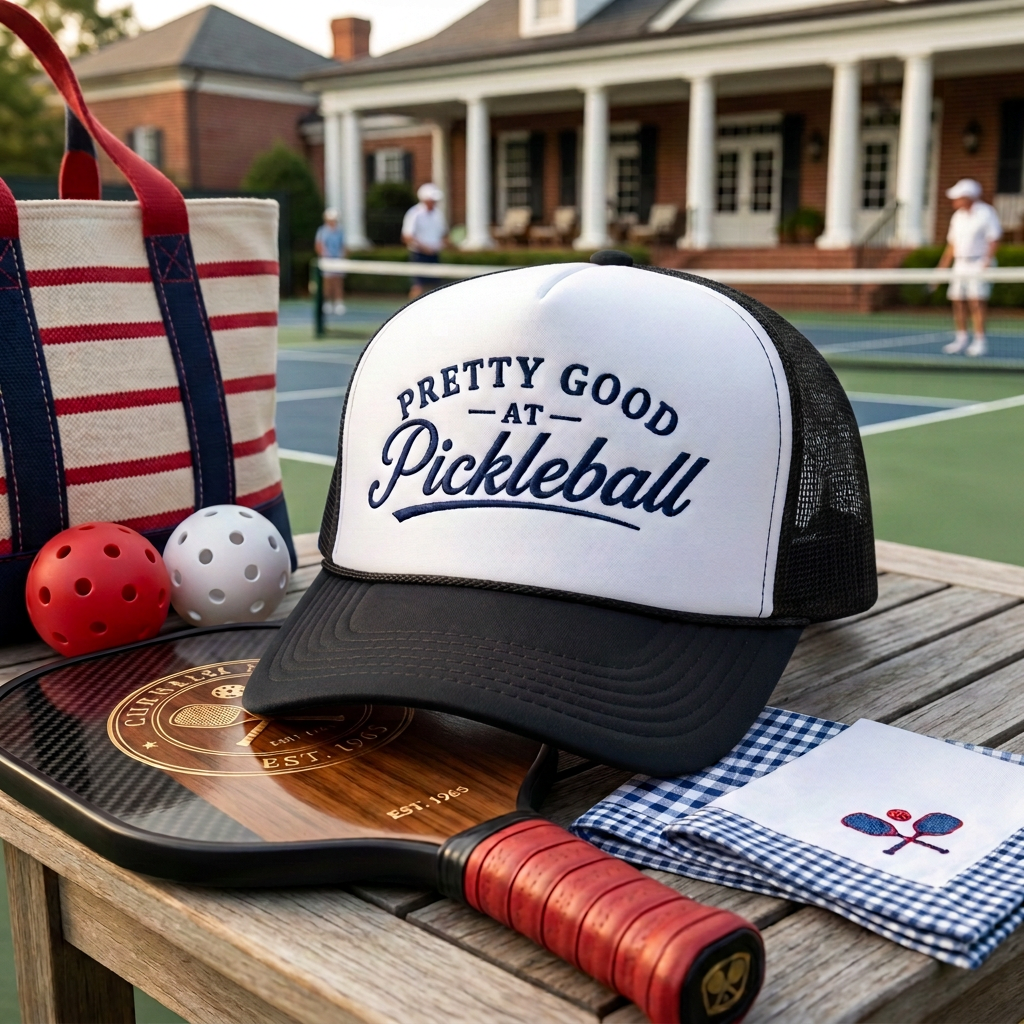 Pretty Good at Pickleball Trucker Hat — The Most Honest Hat on the Court