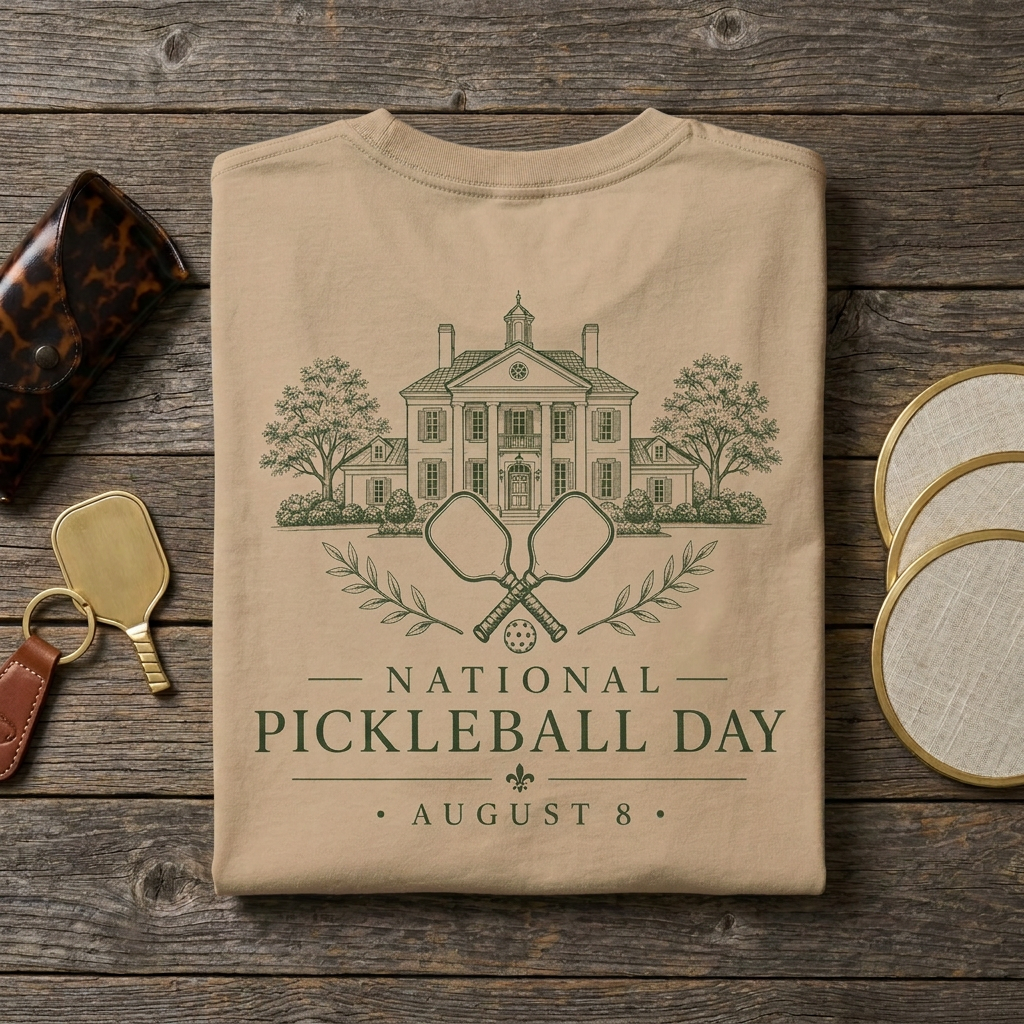 National Pickleball Day Tee — August 8 | The Estate Edition